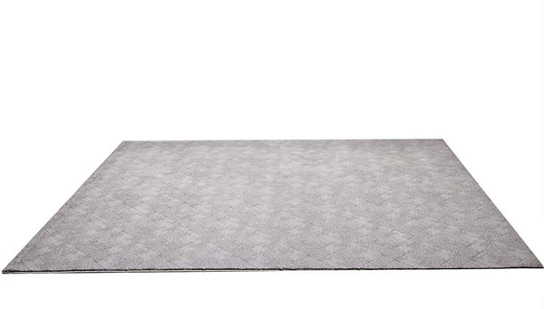 2’ x 4’ Gray Distressed Diamonds Area Rug