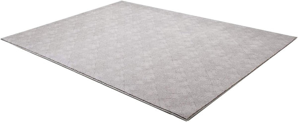 2’ x 5’ Gray Distressed Diamonds Area Rug