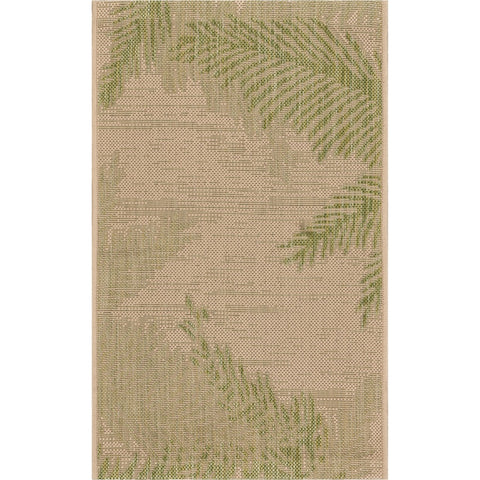 2’ x 3’ Green Palms Indoor Outdoor Scatter Rug