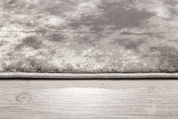 2’ x 10’ Gray Decorative Patches Runner Rug