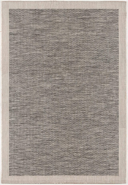 3’ x 10’ Sand and Gray Distressed Border Area Rug