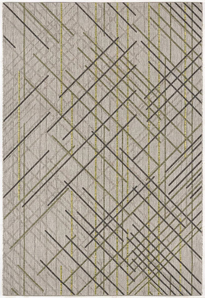 3’ x 5’ Sage Abstract Linework Area Rug