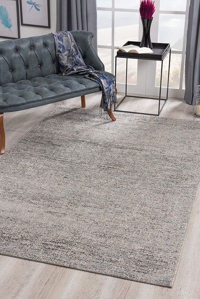 3’ x 5’ Blue and Gray Distressed Area Rug