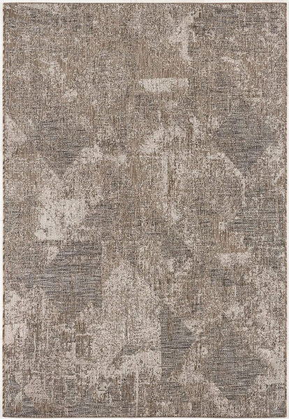 3’ x 5’ Ivory Distressed Diamonds Area Rug