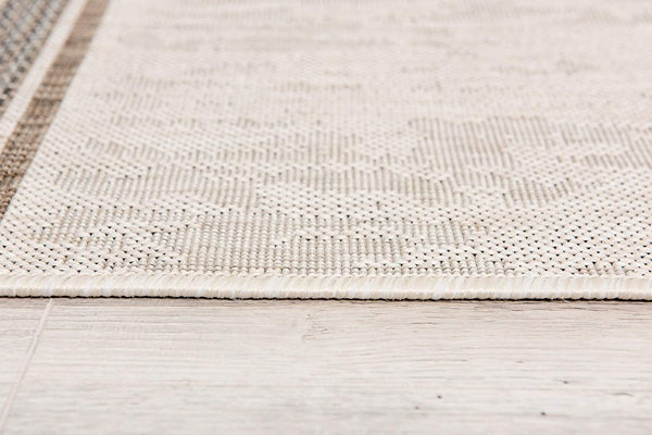 3’ x 5’ Ivory Transitional Striped Area Rug