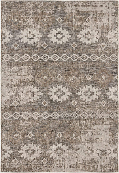 3’ x 10’ Beige Boho Chic Runner Rug