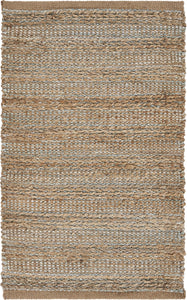 2’ x 3’ Blue and Tan Interwoven Scatter Rug