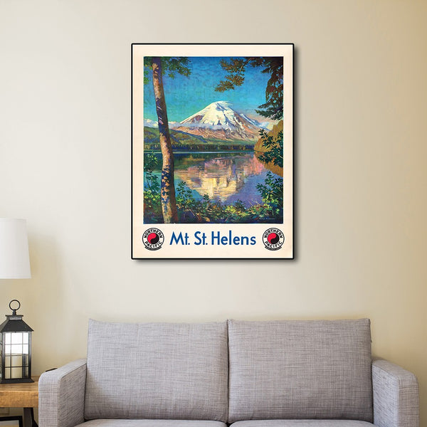 36" x 48" Mt. St. Helens c1920s Vintage Travel Poster Wall Art