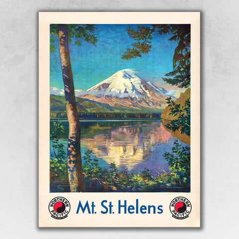 36" x 48" Mt. St. Helens c1920s Vintage Travel Poster Wall Art