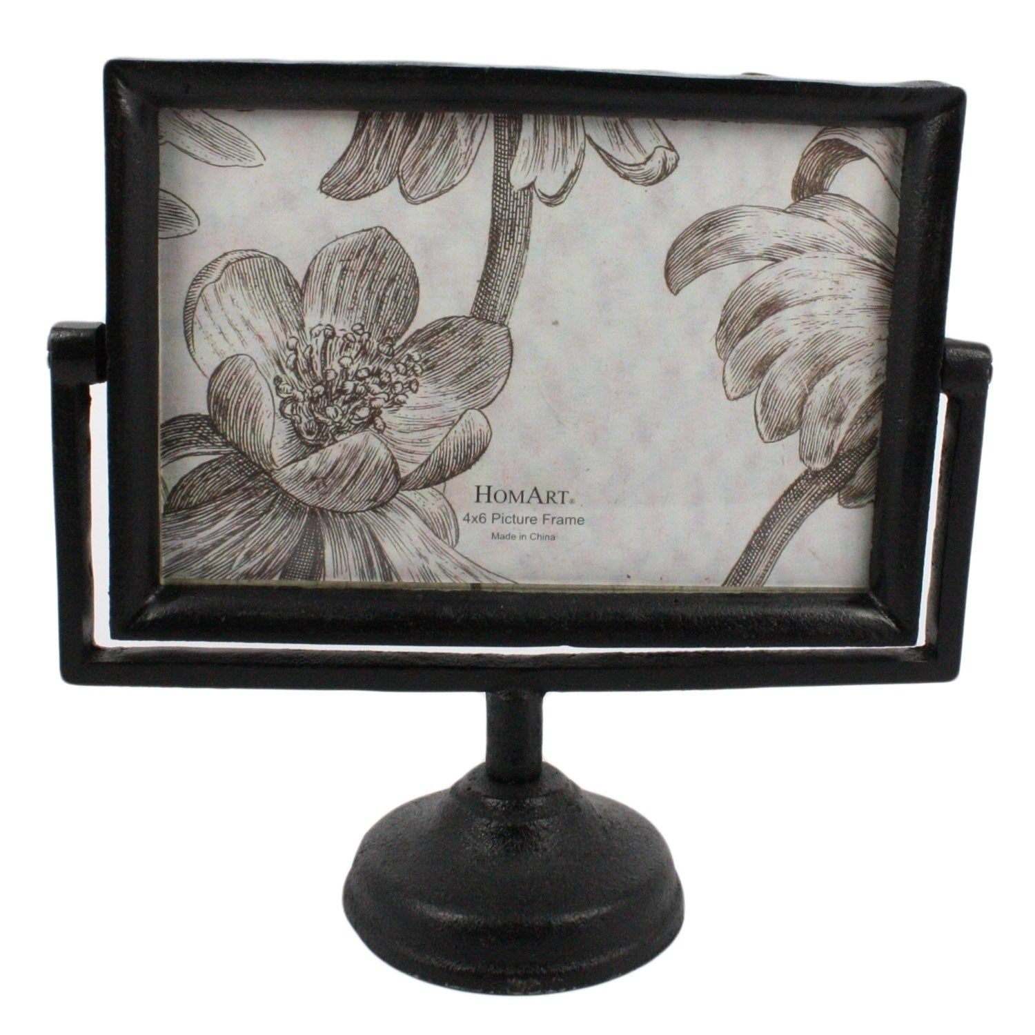 4x6 Black Metal Horizontal Pedestal Frame