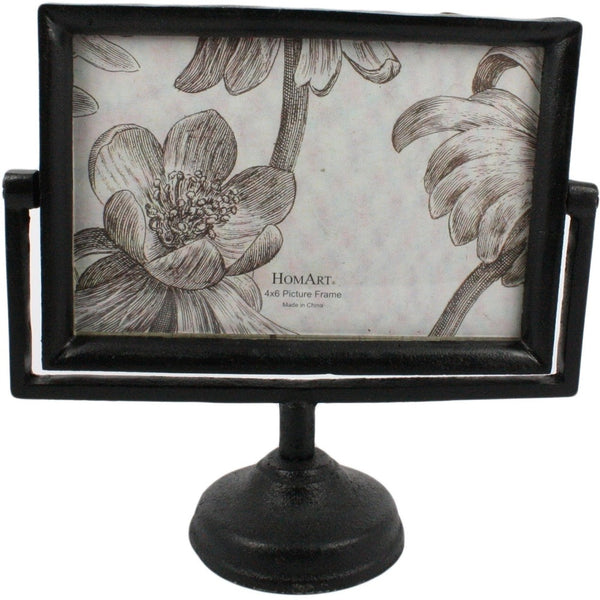 4x6 Black Metal Horizontal Pedestal Frame