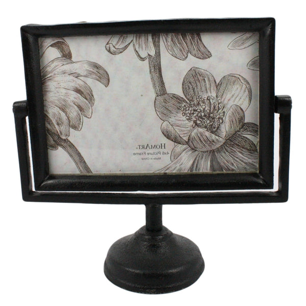 4x6 Black Metal Horizontal Pedestal Frame