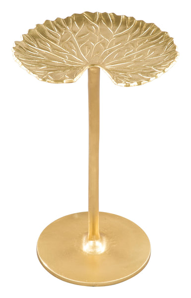 Gold Lilypad Side Table