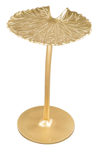 Gold Lilypad Side Table