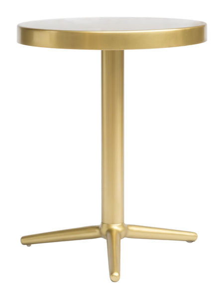 Minimalist Gold Steel Accent Table