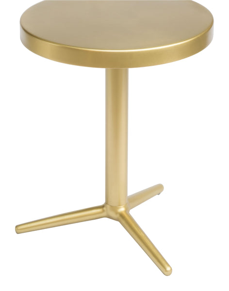 Minimalist Gold Steel Accent Table