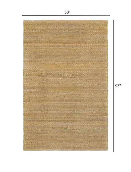 5’ x 8’ Classic Beige Toned Jute Area Rug