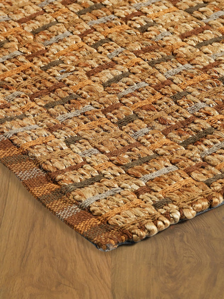 5’ x 8’ Tan Classic Interwoven Area Rug