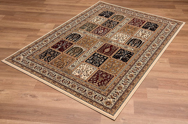 2’ x 4’ Cream Traditional Decorative Area Rug