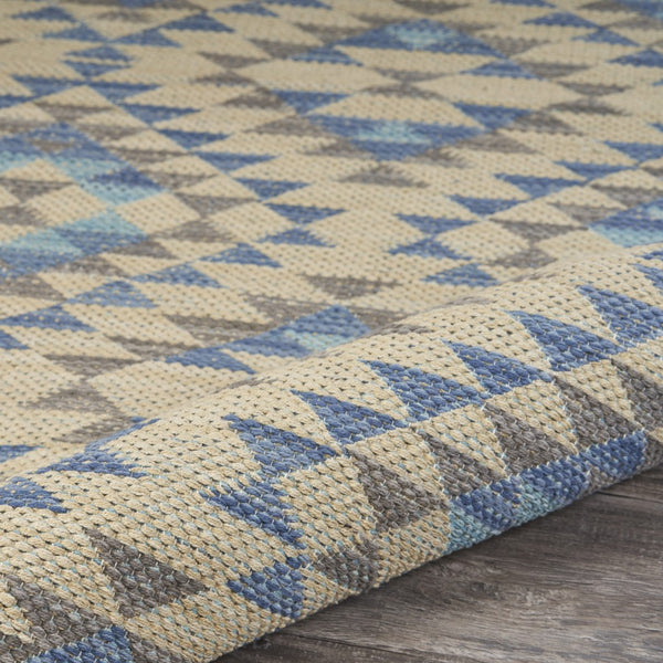 3’ x 4’ Blue Decorative Lattice Area Rug