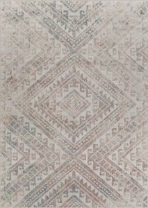 5’ x 7’ Gray Boho Chic Distressed Area Rug