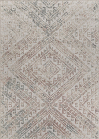 5’ x 7’ Gray Boho Chic Distressed Area Rug