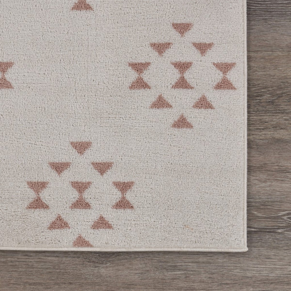 8’ x 9’ Tan and Beige Southwestern Area Rug