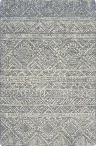 3’ x 5’ Gray Geometric Pattern Area Rug