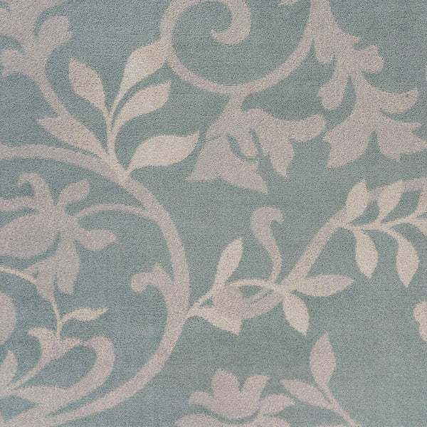 5’ x 7’ Green and Gray Filigree Vines Area Rug