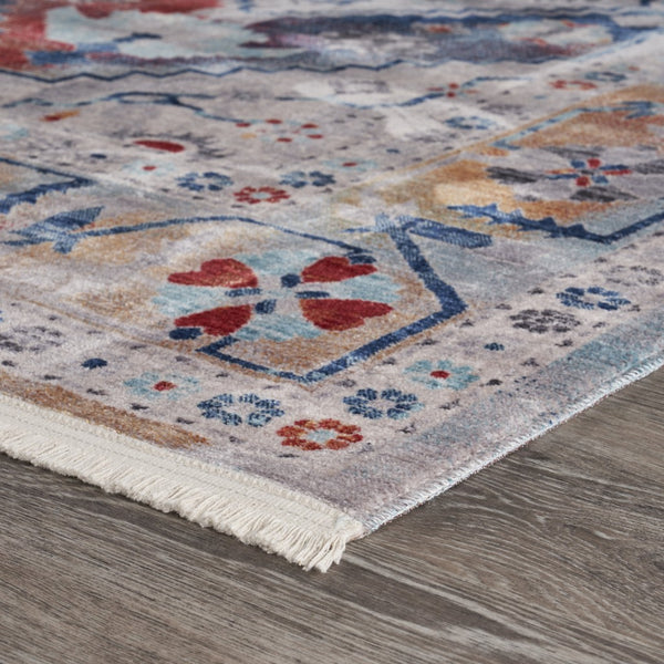 2’ x 8’ Multicolored Boho Chic Runner Rug