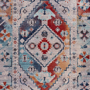 5’ x 8’ Multicolored Boho Chic Area Rug