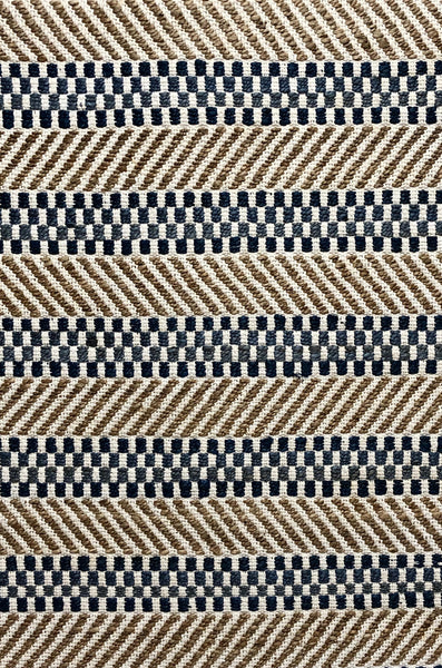 5’ x 7’ Brown and Navy Striped Area Rug