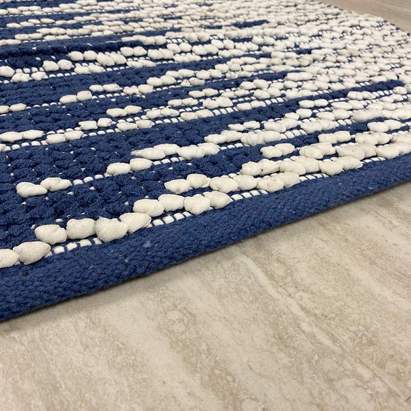 5’ x 7’ Blue and White Transition Area Rug