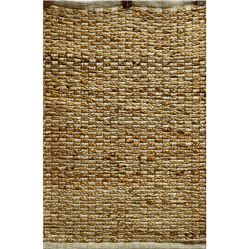 2’ x 3’ Tan and Sage Checkered Scatter Rug