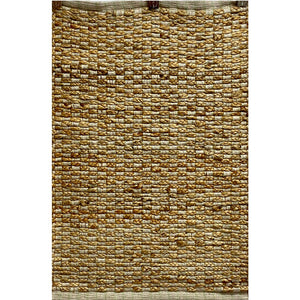 2’ x 5’ Tan and Sage Checkered Area Rug