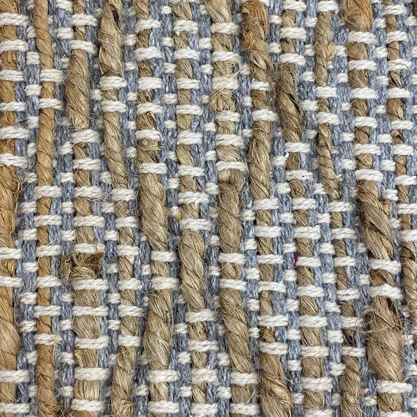 2’ x 4’ Gray and Tan Lattice Fringed Area Rug