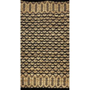 3’ x 4’ Tan and Black Ornate Geometric Area Rug