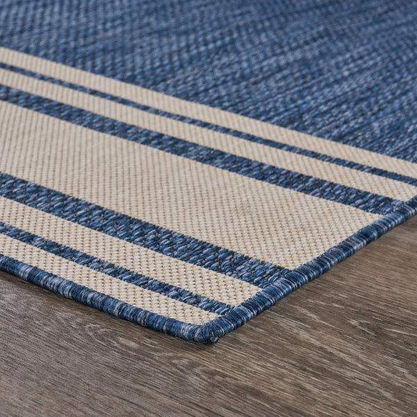 3’ x 5’ Navy Nautical Indoor Outdoor Area Rug