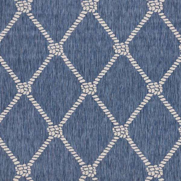 2’ x 3’ Navy Knot Indoor Outdoor Scatter Rug