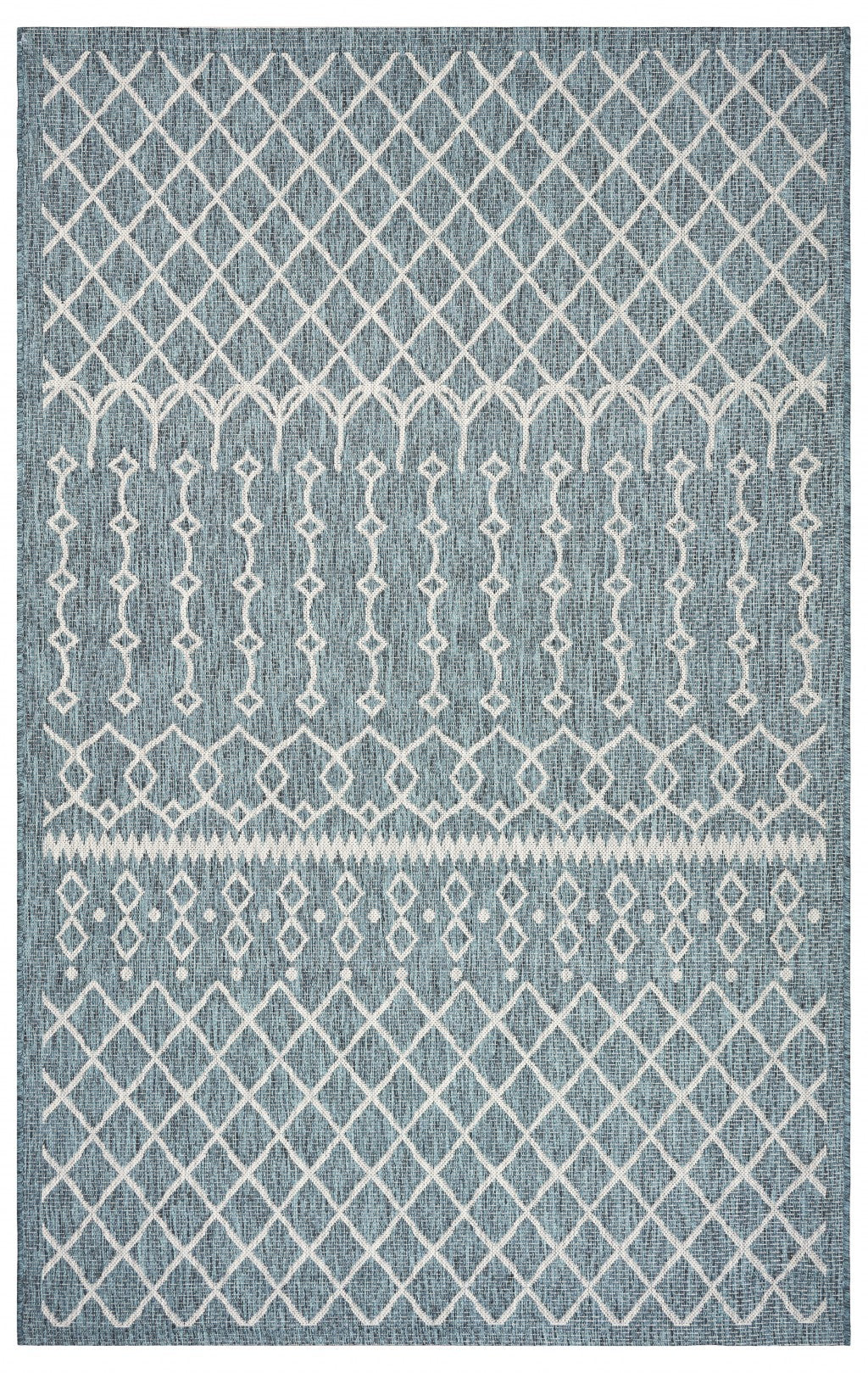 3’ x 5’ Blue Array Indoor Outdoor Area Rug