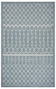 3’ x 5’ Blue Array Indoor Outdoor Area Rug