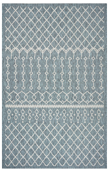 3’ x 5’ Blue Array Indoor Outdoor Area Rug