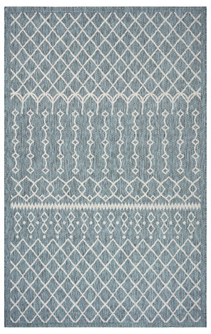 3’ x 5’ Blue Array Indoor Outdoor Area Rug