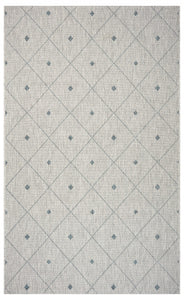 2’ x 3’ Blue Diamonds Indoor Outdoor Scatter Rug