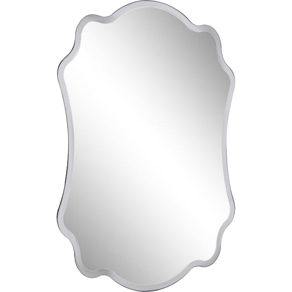 Scalloped Concave Glass Mirror