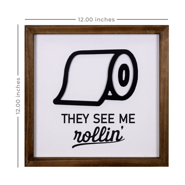 They See Me Rollin' Framed Wall Art