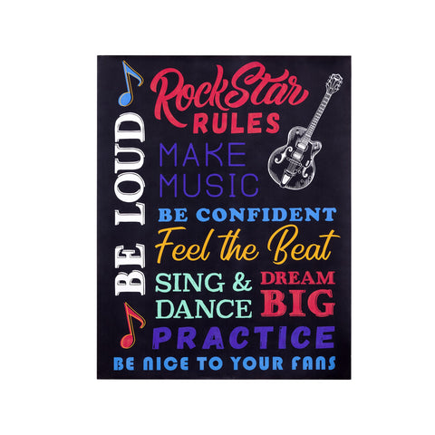 Stratton Home Decor Rockstar Rules Wall Art