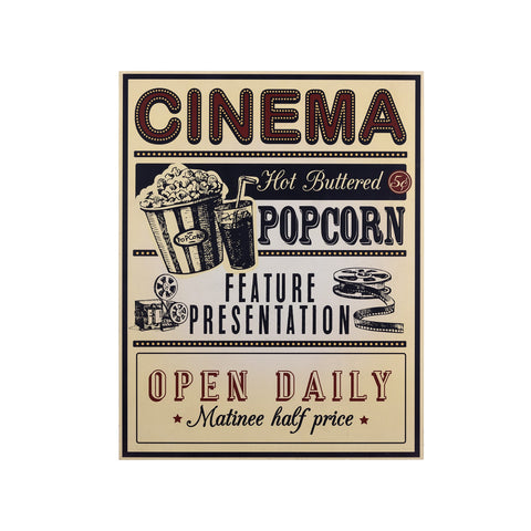 Stratton Home Decor Vintage Inspired Cinema Ad Wall Art