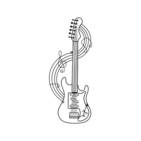 Stratton Home Decor Decorative Metal Electric Guitar Wall Decor