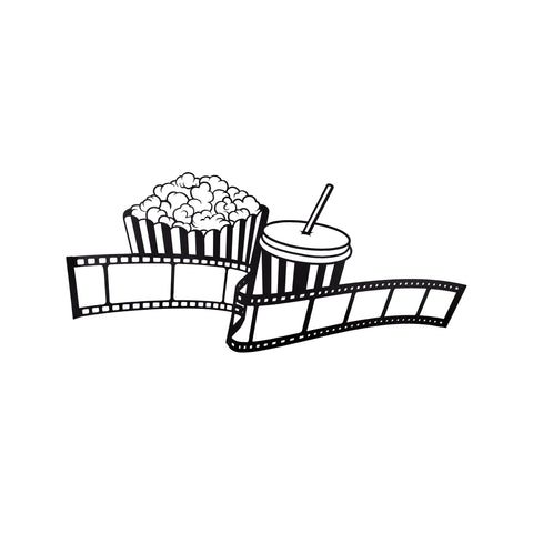 Stratton Home Decor Movie Treats and Film Strip Metal Wall Decor